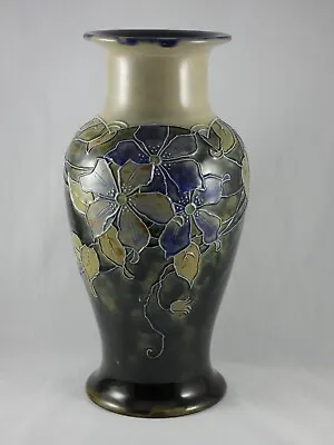 Buy Large Antique Royal Doulton Lambeth Stoneware Vase Bessie Newbury 13  High • 125£