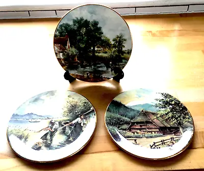 Buy Royal Grafton Fine Bone China Decorative Plates 2 Alpine Scenes, 1 Constable • 14.99£