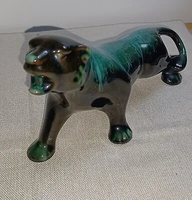 Buy BLUE MOUNTAIN Collection CANADIAN POTTERY Glazed Clay JAGUAR COUGAR FIGURINE • 19.10£