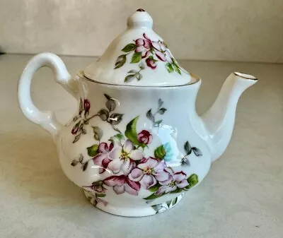 Buy Fielder Keepsakes Bone China Mini Teapot Floral Design Gold Trim EUC • 12.46£