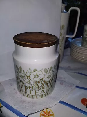 Buy Hornsea Pottery Fleur Tea Canister White Vintage Floral Country Storage Kitchen • 0.99£