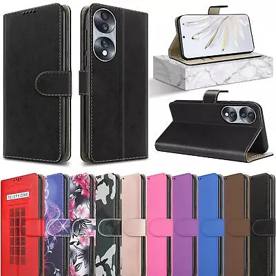 Buy For Honor 70 5G Case, Slim Leather Wallet Magnetic Flip Stand Luxury Phone Cover • 5.95£