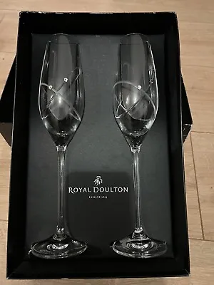 Buy Royal Doulton Promises * With This Ring * Champagne Flutes (2) • 50£