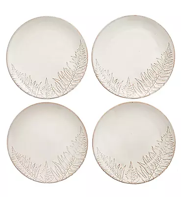 Buy Hestia Set Of 4 Fern Decorative Plates Brand New Kitchenware Accessories Plates  • 12.60£