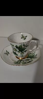 Buy Royal Adderley Canadian Provincial Flowers Tea Cup & Saucer Set - S92 • 33.75£