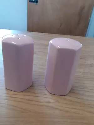 Buy Carlton Ware Salt & Pepper Pots -pink 8cm Tall - With Stoppers  • 3£