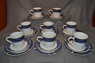 Buy Gibson Royal Duchess Blue Set Of 8 Cups, 8 Saucers, & 8 Plates • 67.12£