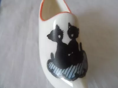 Buy Vintage Gemma Crested China Shoe With 2 X Black Cats No Place • 11.99£