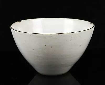Buy Lucie Rie Studio Pottery Speckled White & Manganese Stoneware Bowl Dish, Signed • 3,000£