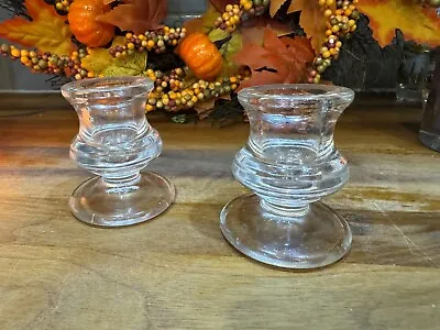 Buy Antique Pair Of Glass Candlesticks • 6.49£