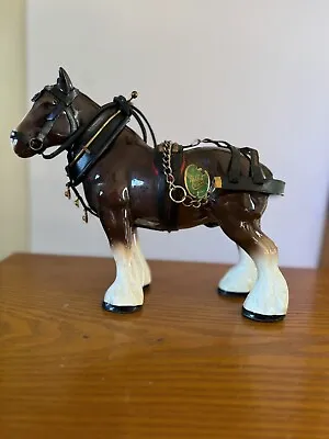 Buy Vintage Melba Ware Brown Ceramic Pottery Shire Horse & Harness Figure England • 30£