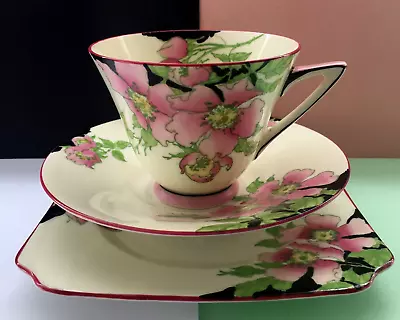 Buy Art Deco,Vintage Royal Doulton China  Rosea  Tea Trio,Teacup,Saucer & Tea Plate • 79.99£