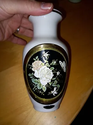 Buy Chokin Art 24kt Gold 6 Inch Vase Rose Design Vgc Special  Japanese • 12£