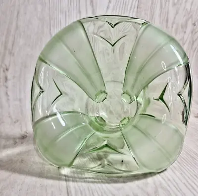 Buy Sowerby Art Deco Glass, Footed Posy Vase Green Glass Decorative Interior Home • 14£