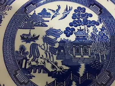 Buy New  Old Willow  English Ironstone Pottery, Staffordshire Plate - Free Delivery • 8.50£