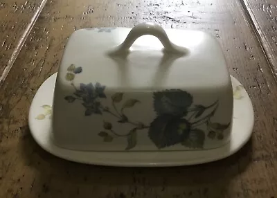 Buy Vintage Sylvac Ware Butter/ Cheese Dish With Lid - Blue Leaves 3206 • 6£