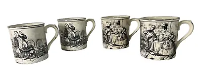 Buy GRAY'S POTTERY Porcelain Mugs Stoke-on-Trent Staffordshire England Tom Moore (4) • 103.95£