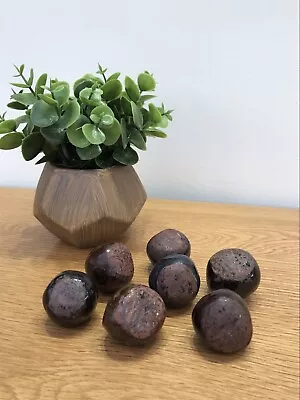 Buy Handmade Studio Pottery Conkers Horse Chestnut Seeds Ornaments - Set Of 7 • 10£