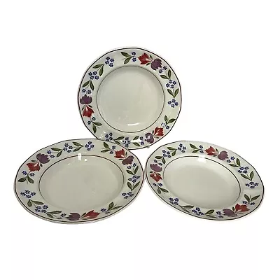 Buy Set Of 3 Adams Old Colonial Rimmed Bowls Soup Pasta Cereal 8.75  Ironstone • 24.99£