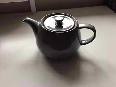 Buy M&S Marks And Spencer Richmond Teapot Stoneware Grey Capacity 1.1 L Tall 12 Cm • 15£