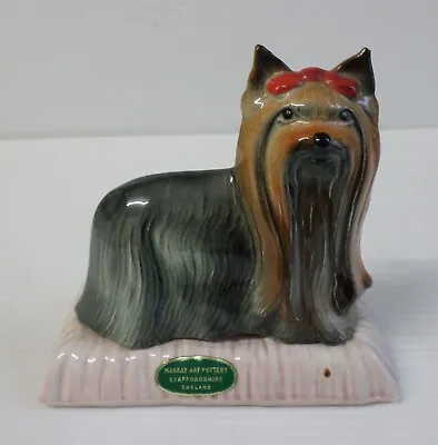 Buy Vintage Markay Yorkshire Terrier Figure On A Base - With Original Label - G.c. • 10£