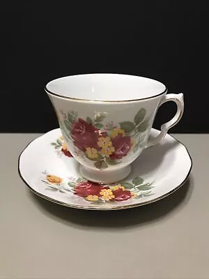 Buy Vintage Royal Vale Tea Cup & Saucer Set Bone China Made In England • 12.32£