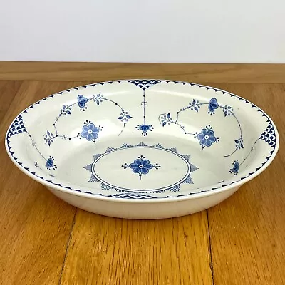 Buy Vintage Franciscan / Furnivals Blue Denmark Oval Serving Dish / Bowl - 25 Cm • 29.95£