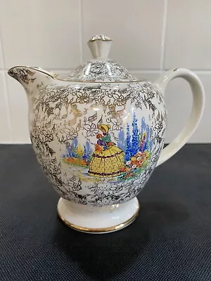 Buy Vintage Sadler Crinoline Lady Tea/coffee Pot • 25£