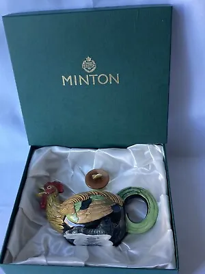 Buy Minton Majolica Archive Collection Novelty Cockerel Teapot  333/2500 Boxed VGC • 135£