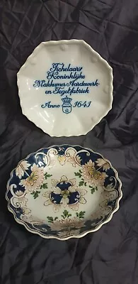 Buy Nice Small Old Dutch Makkum Tichelaar Plates 1x Display /advertising Plate. • 90.09£