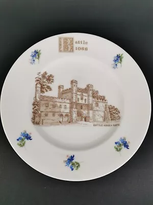 Buy Vintage Rare Battle Pottery Porcelain 21cm Plate Of Battle Abbey Gate 1970's • 19.95£