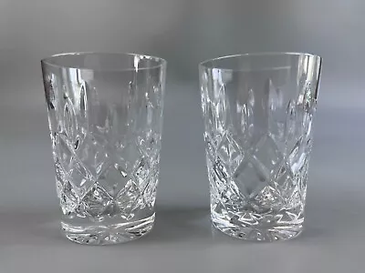 Buy Cut Crystal Glass Tumblers X 2. Juice / Water Set. Quality. Vintage. Small 140ml • 12.99£