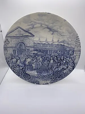Buy Vintage Blue And White English Ironstone Tableware Covent Garden Dinner Plate • 8£