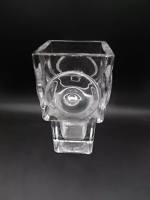 Buy Skruf Mid Century Signed Glass Vase By Swedish Designer Edenfalk • 20£