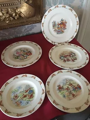 Buy 5 X Royal Doulton Bunnykins Plates Of Various Sizes And Designs • 18£