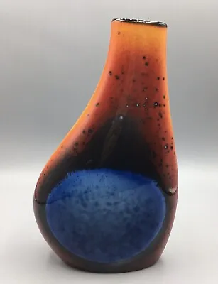 Buy Poole Pottery 'Flare' Pattern Asymmetrical Flask Vase • 80£