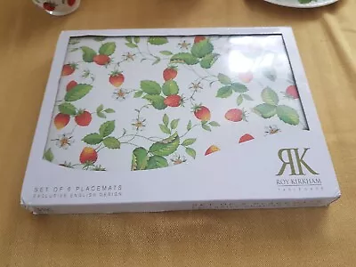 Buy Roy Kirkham Alpine Strawberry Place Mats X 6 - New And Boxed • 8.99£