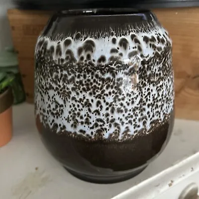 Buy Vintage Wattisfield Ware Pottery Suffolk Vase Drip Glaze 7 Inch Tall • 28£