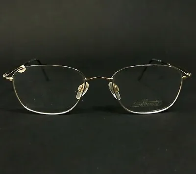 Buy Silhouette M7420 /80 V6055 Eyeglasses Frames Gold Round Full Rim 52-18-140 • 105.83£