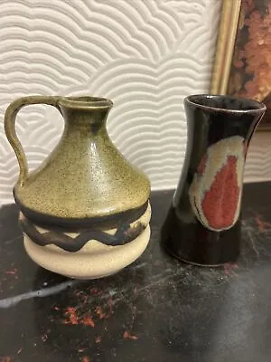 Buy 2 X Moffat Pottery ?  Scotland Jug Stoneware Vase H:4.5ins • 9.99£