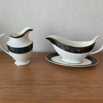 Buy Royal Doulton Carlyle Gravy Sauce Boat And Saucer + Cream Jug • 20£