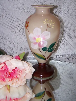 Buy Antique Glass Vase Hand Painted • 17.99£