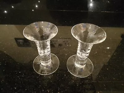 Buy Pair Of Dartington Glass Candle Stick Holders  • 5.99£