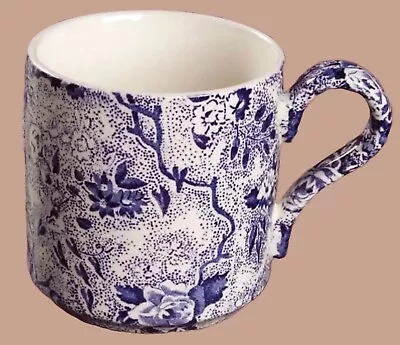 Buy One Laura Ashley CHINTZWARE BLUE Staffordshire England Coffee Mug Cup VTG • 16.37£