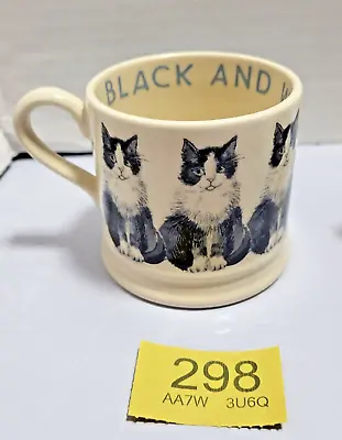 Buy Emma Bridgewater SMALL Black And White Kitten 1/4 Mug - Tuxedo Cats - No Chips • 19.99£