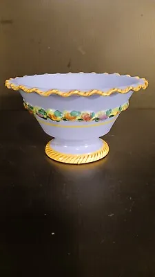 Buy Italian Pottery Pedestal Bowl 6.75 W×4 H • 19.21£