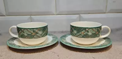 Buy 2 X Royal Doulton Everyday Braemar TC1209 Tea Cups And Saucers • 9.99£