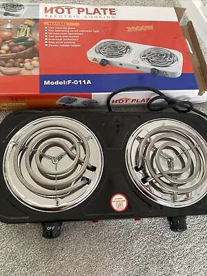 Buy Electric Double  Hot Plate Countertop Buffet Stove Heating Plate Outdo BH • 27.99£