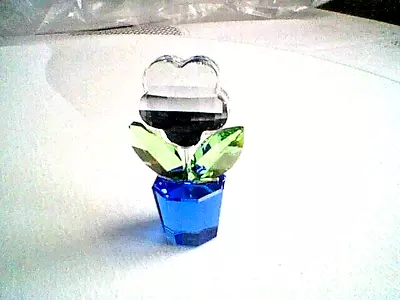 Buy Swarovski Crystal Moments         Blue Flower Pot Holder • 50£