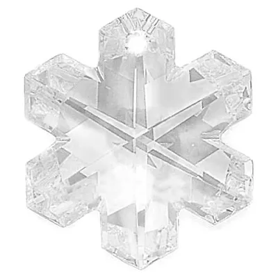 Buy One Swarovski Snowflake Pendant 6704, Crystal Colour, 20 Mm, For Xmas • 2.35£